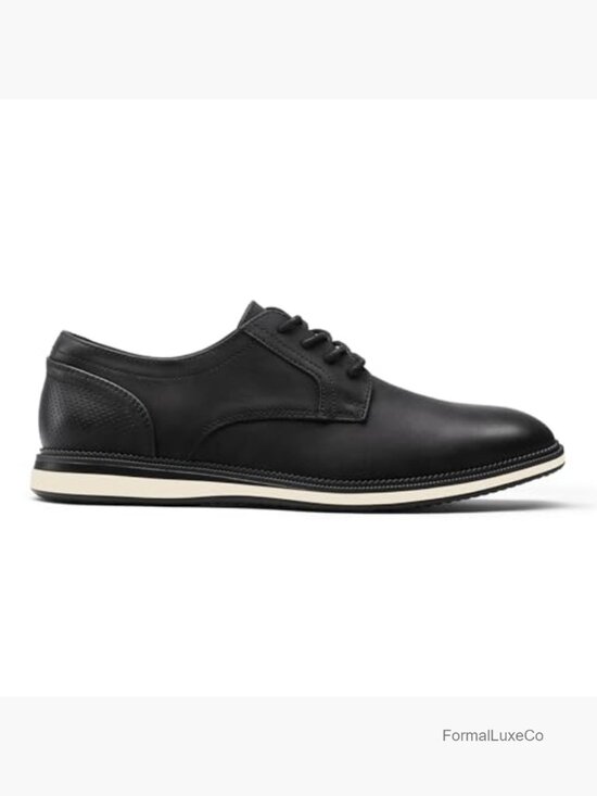 Black Nubuck Oxford Shoes - Lace Up Business Casual main image 6